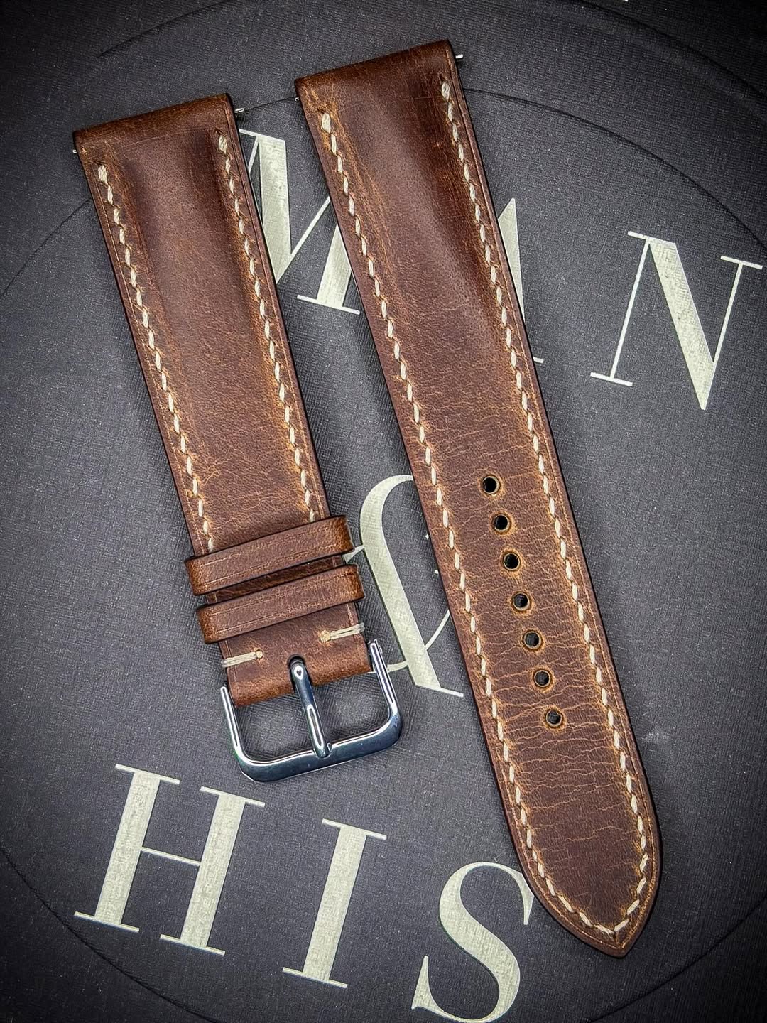 Crazy horse watch strap for Longines Spirit Pilot !#watchstrap #handmadewatchstrap #longines #lo.jpg__PID:05c939c5-635f-492d-905a-a135c530d791